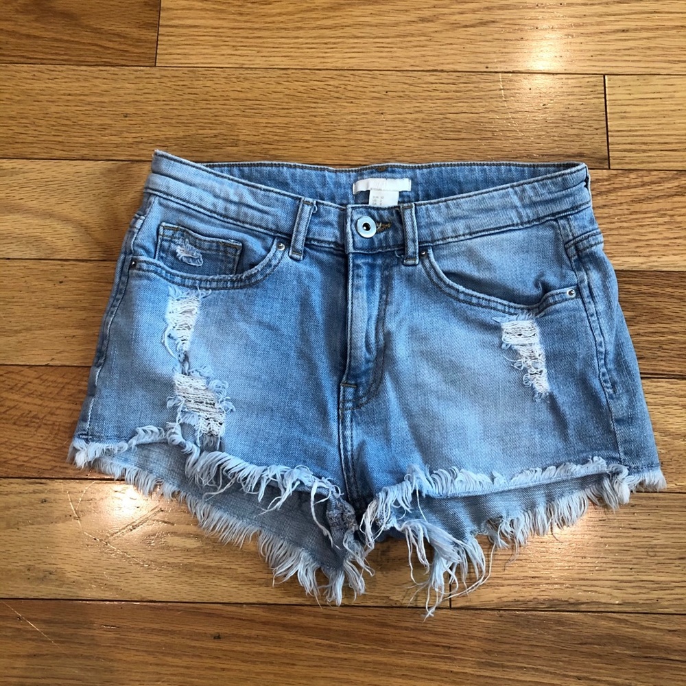 Denim shorts